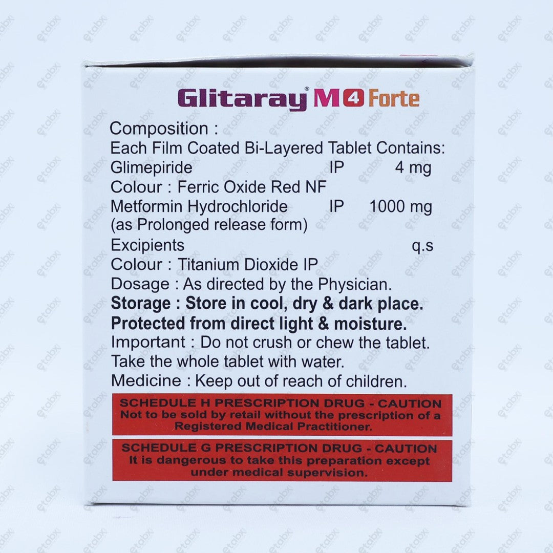 Glitaray M4 Forte Tablet 15's