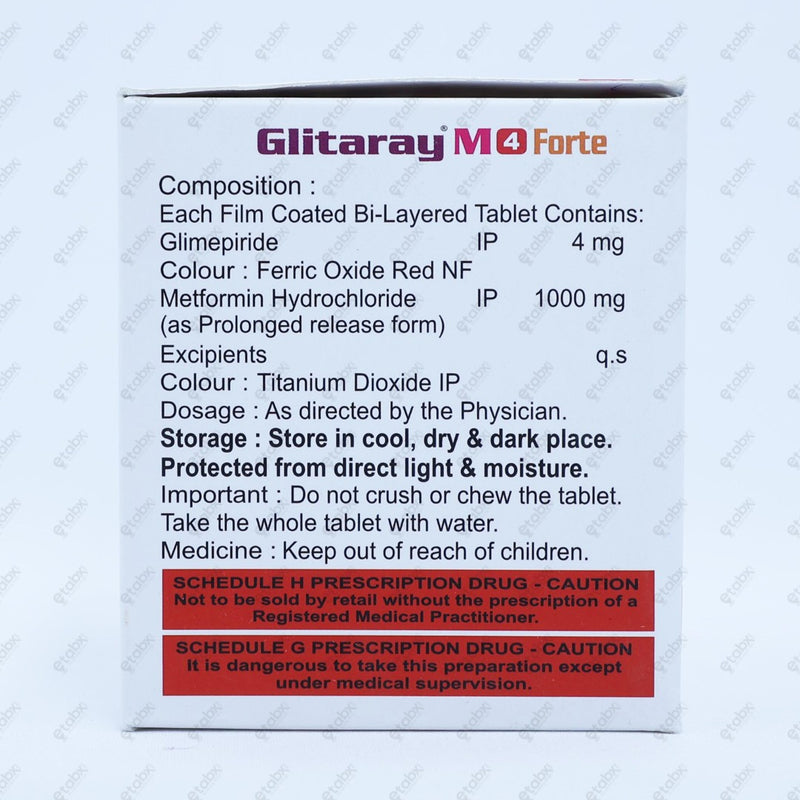 Glitaray M4 Forte Tablet 15's