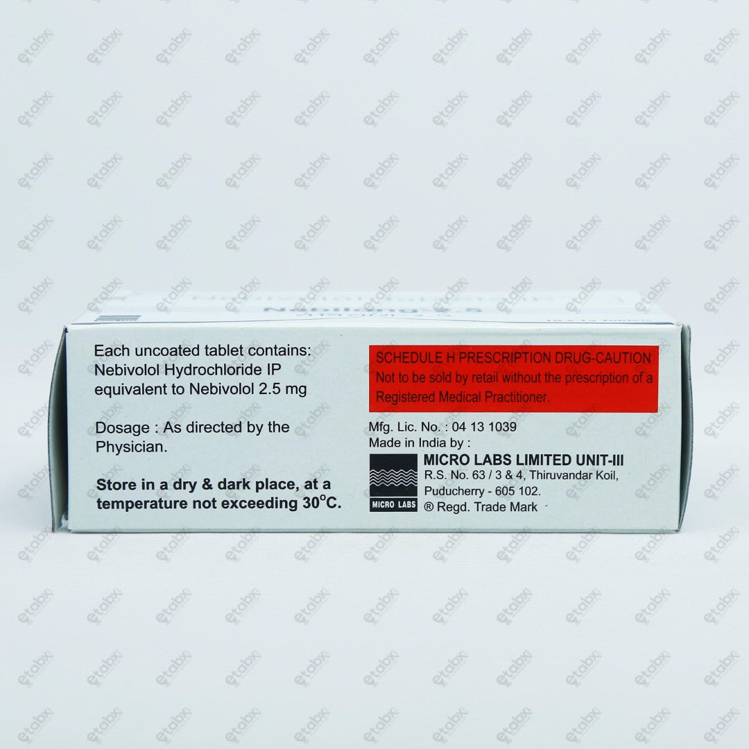 Nebilong 2.5mg Tablet 15's