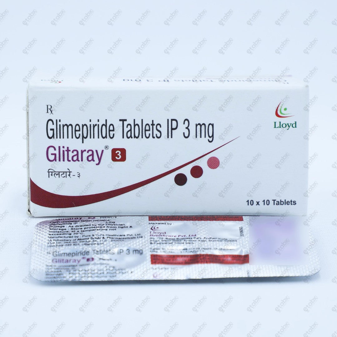 Glitaray 3mg Tablet 10's