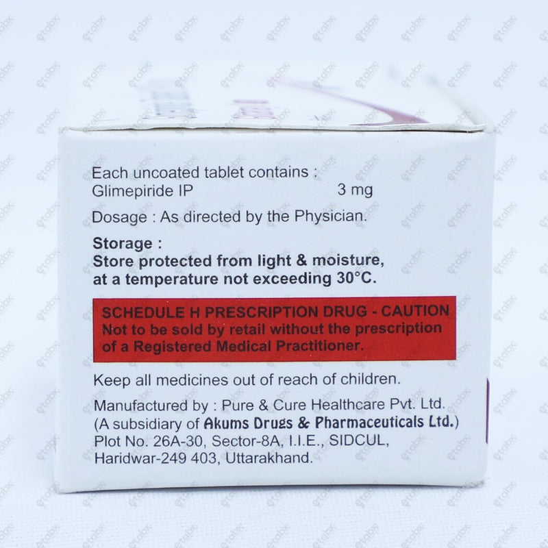 Glitaray 3mg Tablet 10's