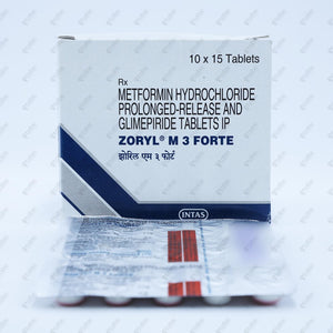 Zoryl M 3 Forte Tablet 15's