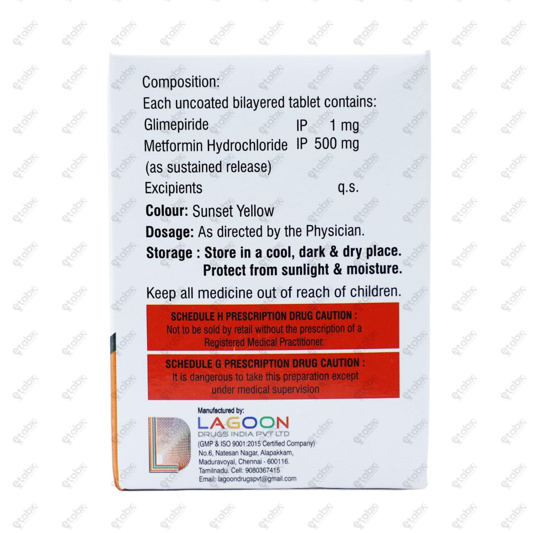 Gliben 1M Tablet 10's