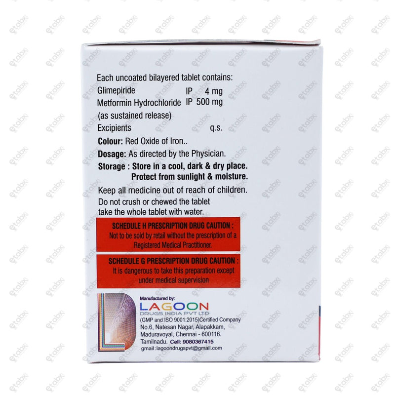 Gliben 4 M Tablet 10's