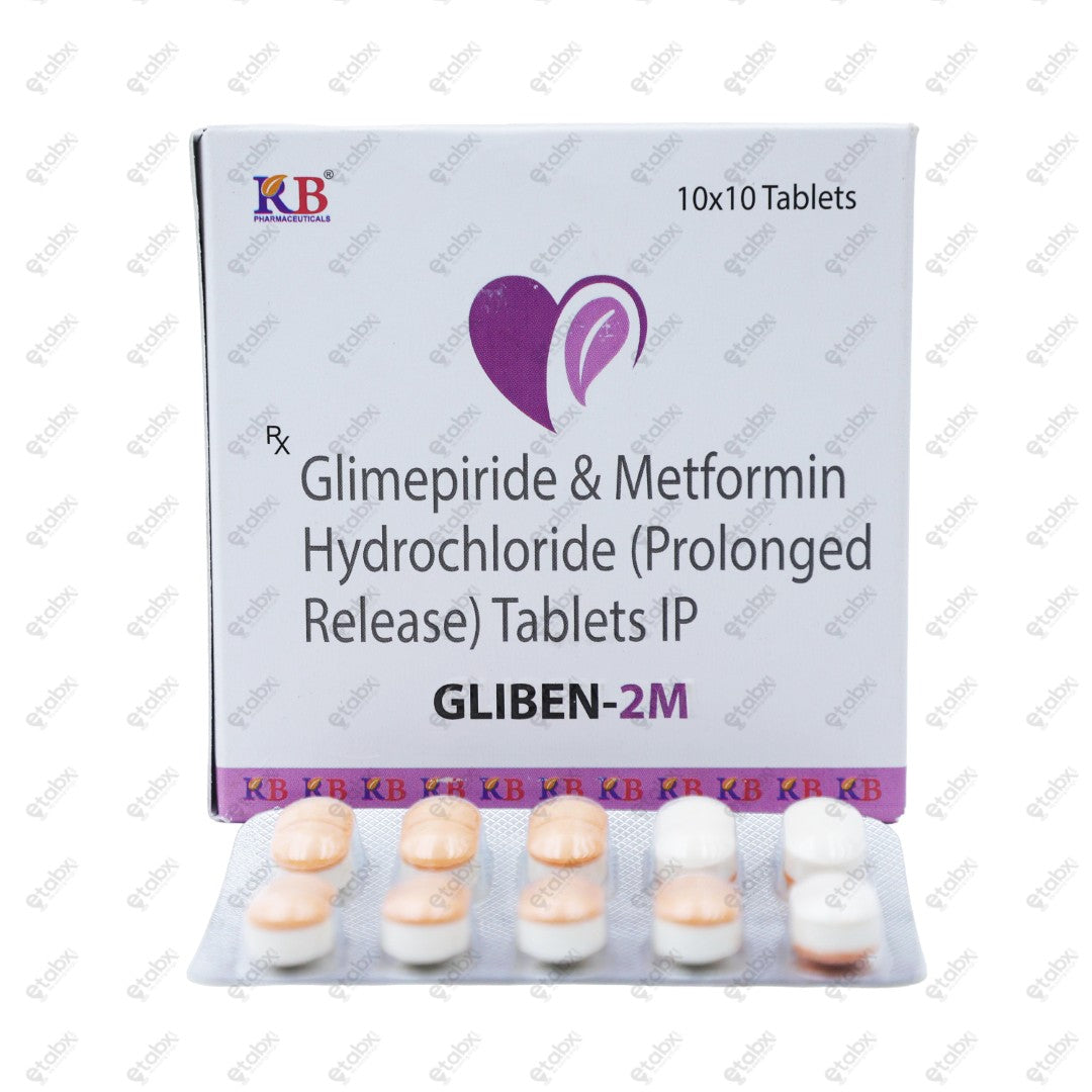 Gliben 2M Tablets 10'S