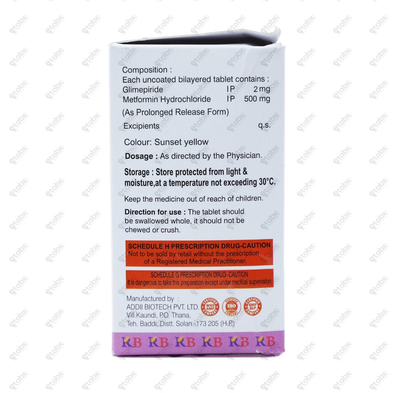 Gliben 2M Tablets 10'S