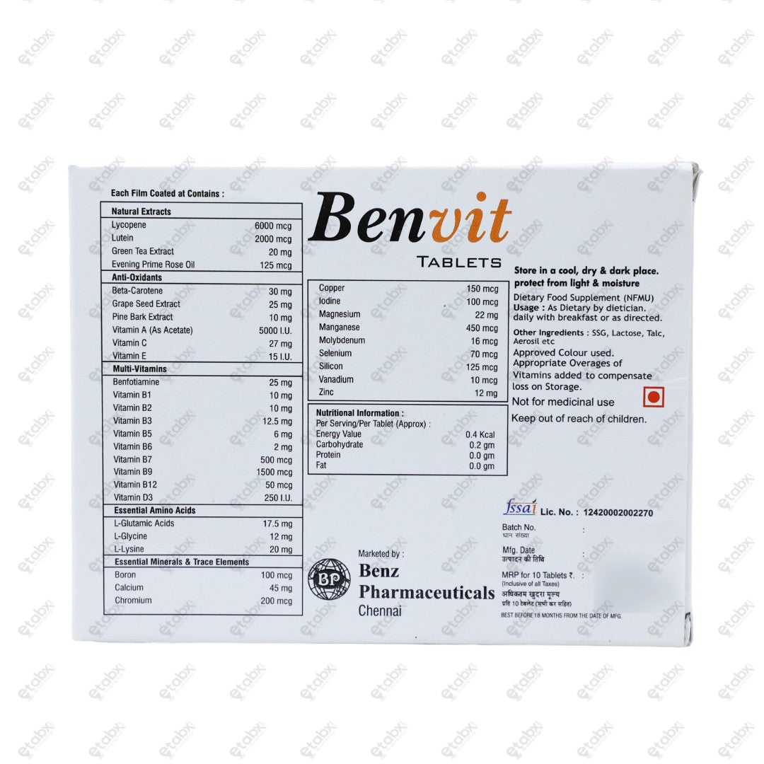 Benvit Tablet 10's