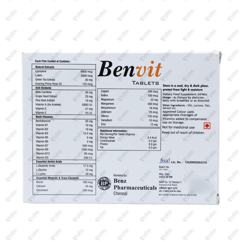 Benvit Tablet 10's