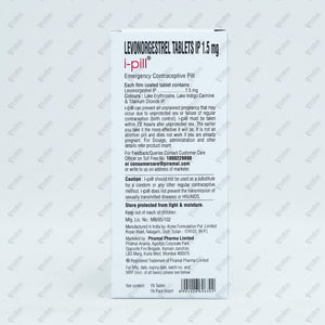 iPill Emergency Contraceptive 1's