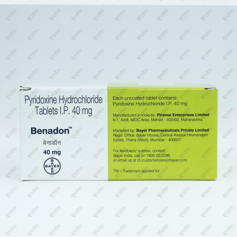 Benadon 40mg Tablets 15's