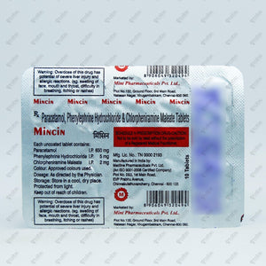 MINCIN 100mg Minocycline Antibiotic Tablets (10's)
