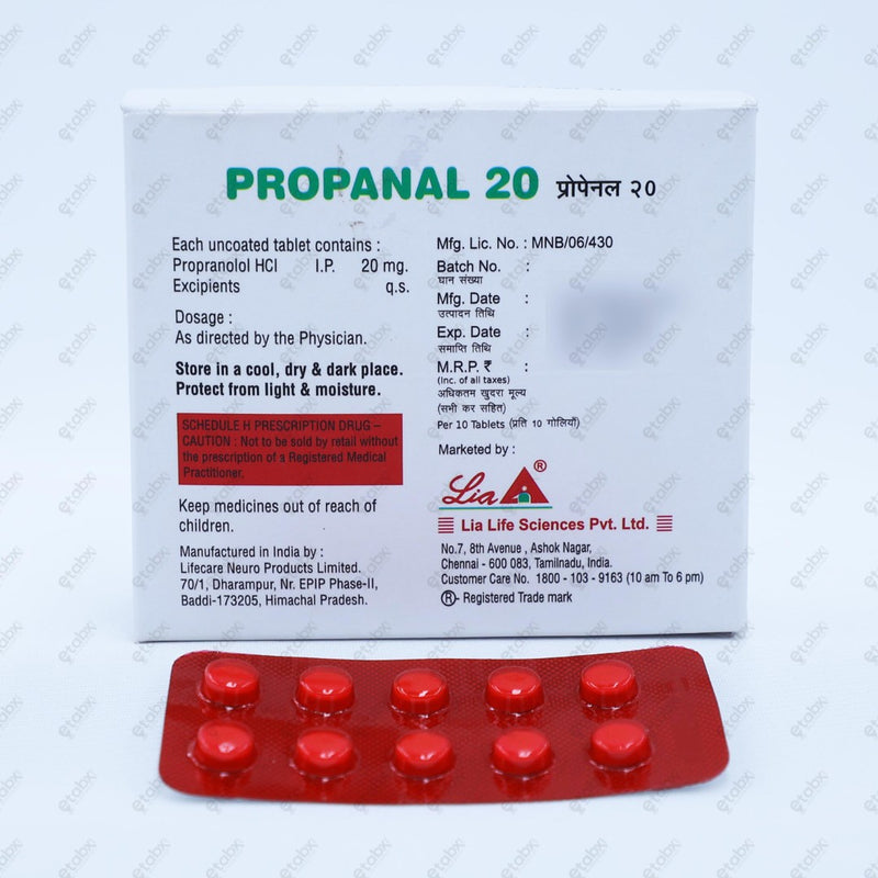 Propanal 20mg Tablet (Pack of 10)