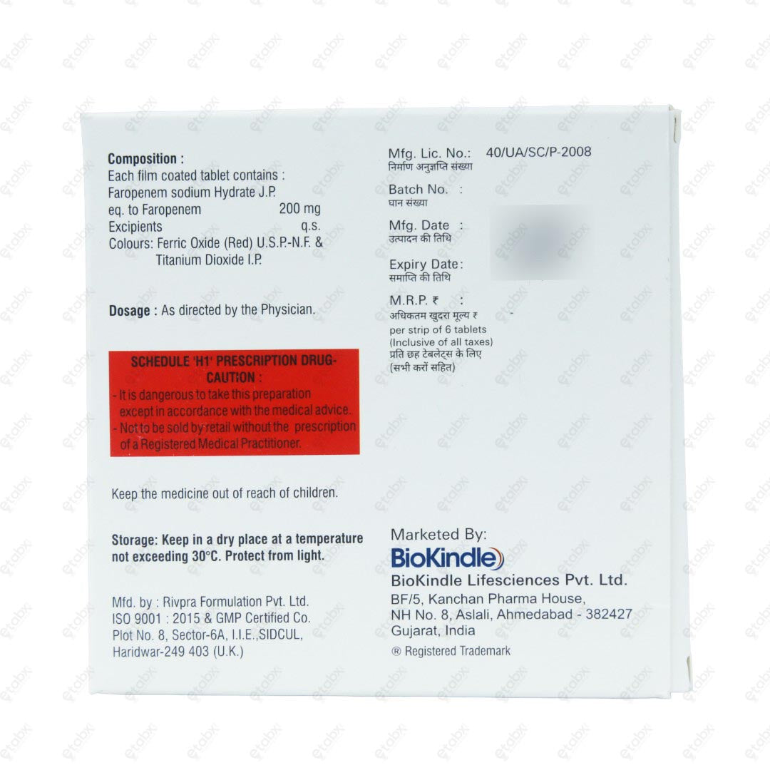 Farokindle 200mg Tablet 6's