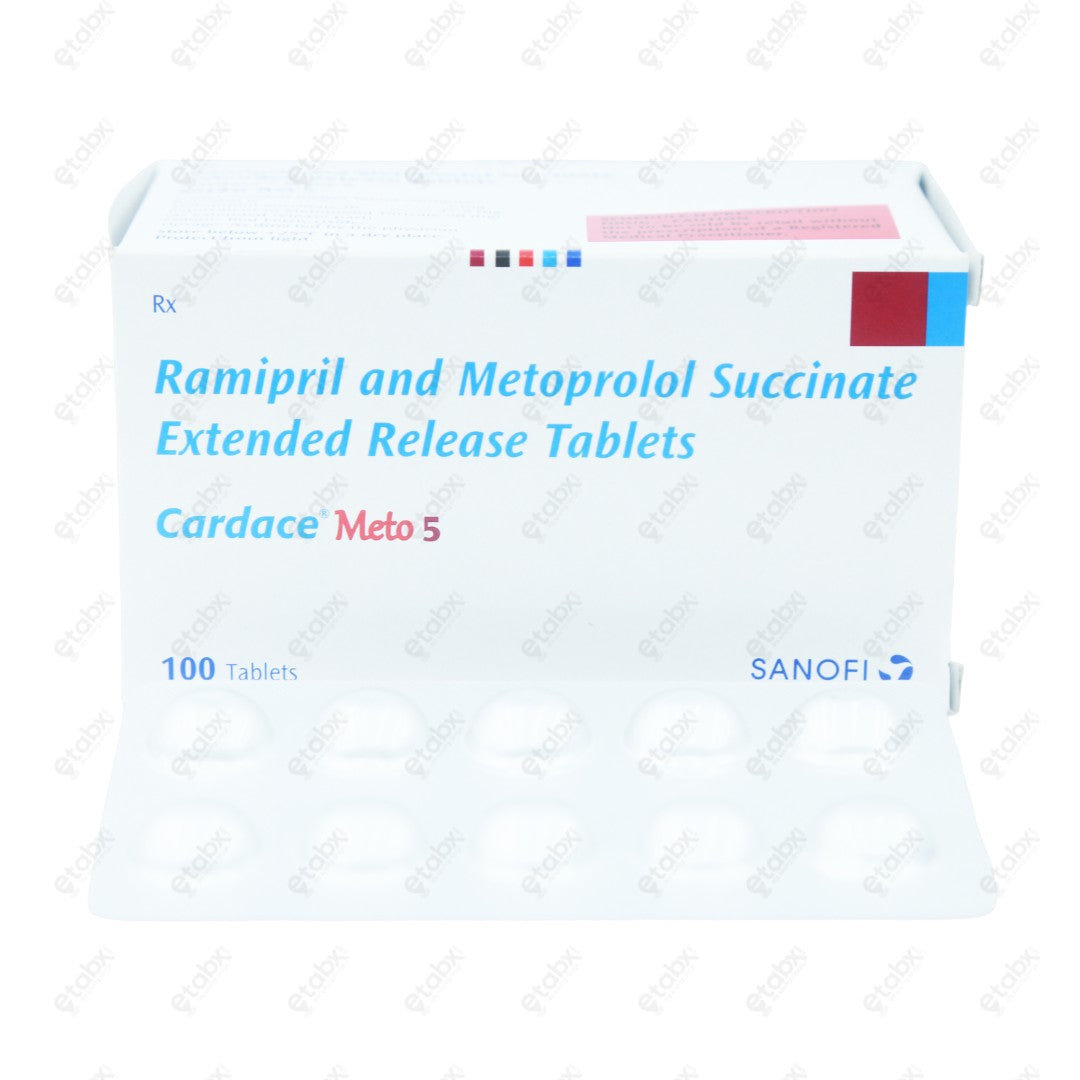 Cardace Meto 5/50 Tablet 10's