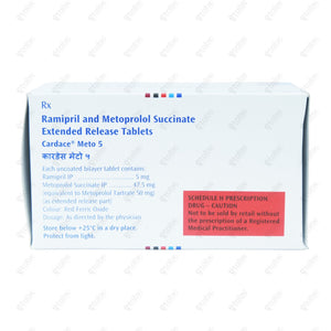 Cardace Meto 5/50 Tablet 10's