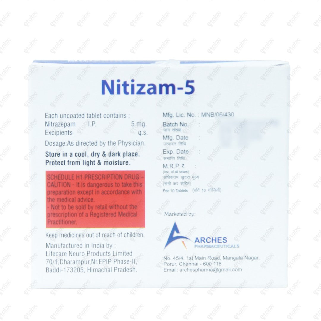 Nitizam 5 Tablet 10's