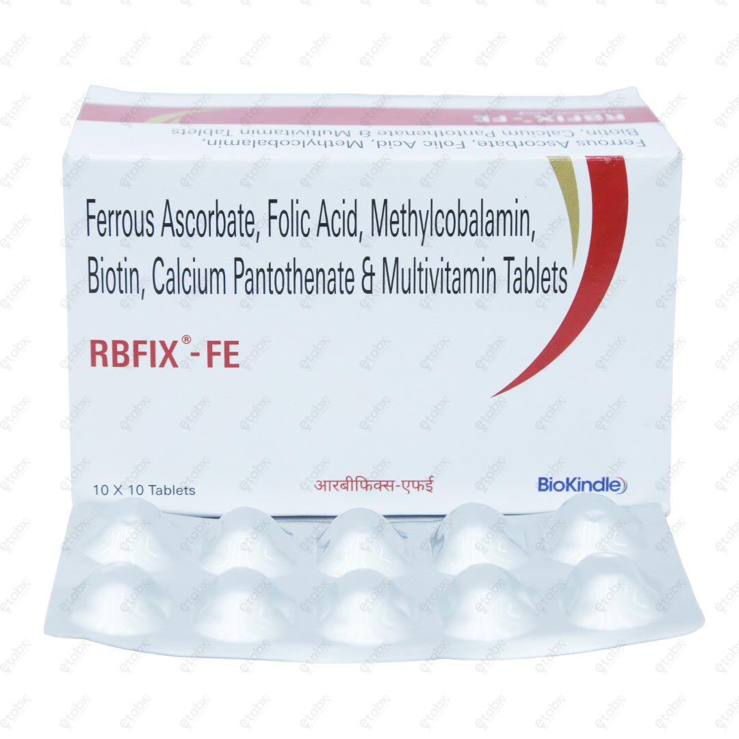 RBFIX FE 10 Tablets Iron & Folic Acid Supplement
