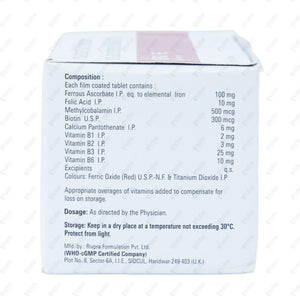 RBFIX FE 10 Tablets Iron & Folic Acid Supplement