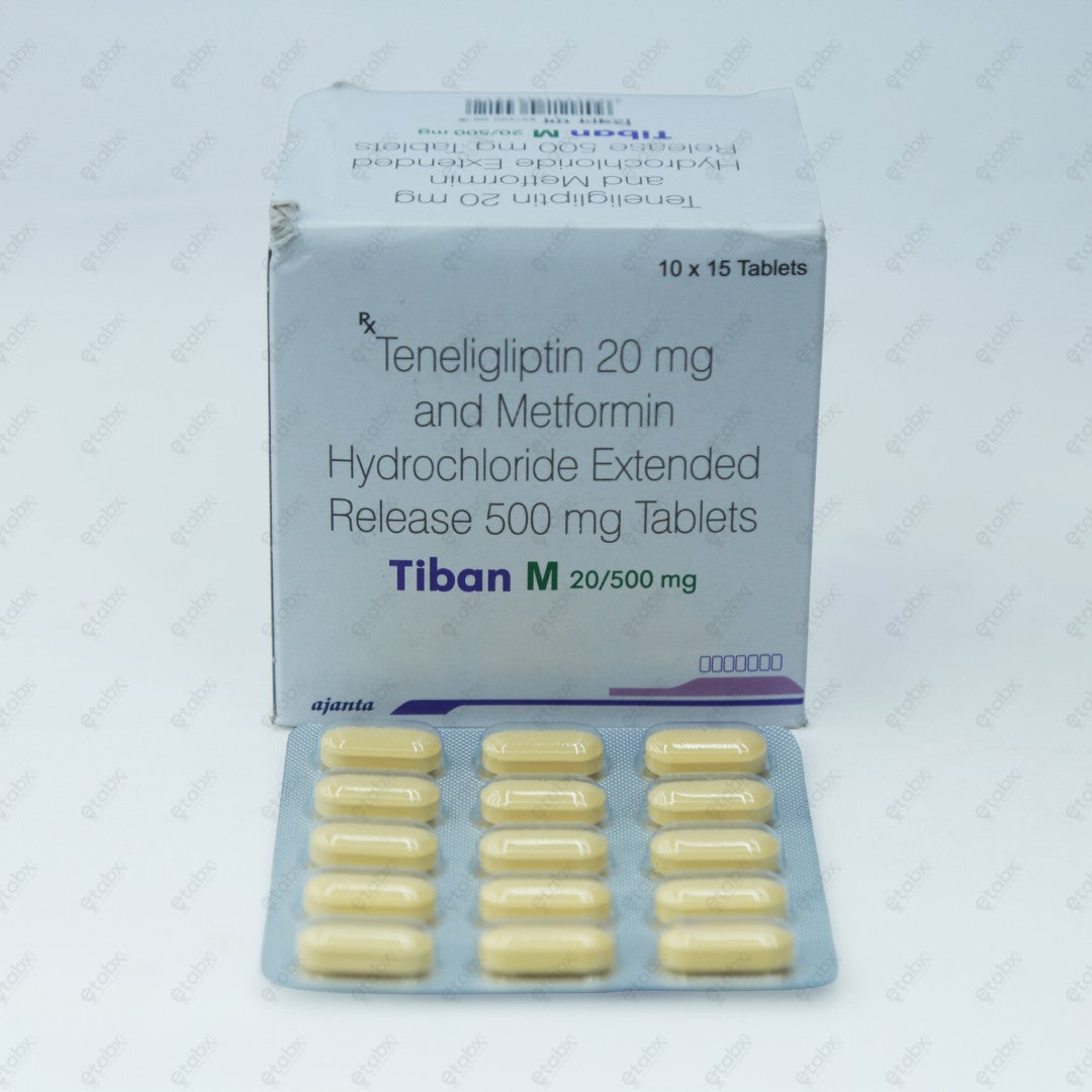 TIBAN M 20/500MG Tablet 15's