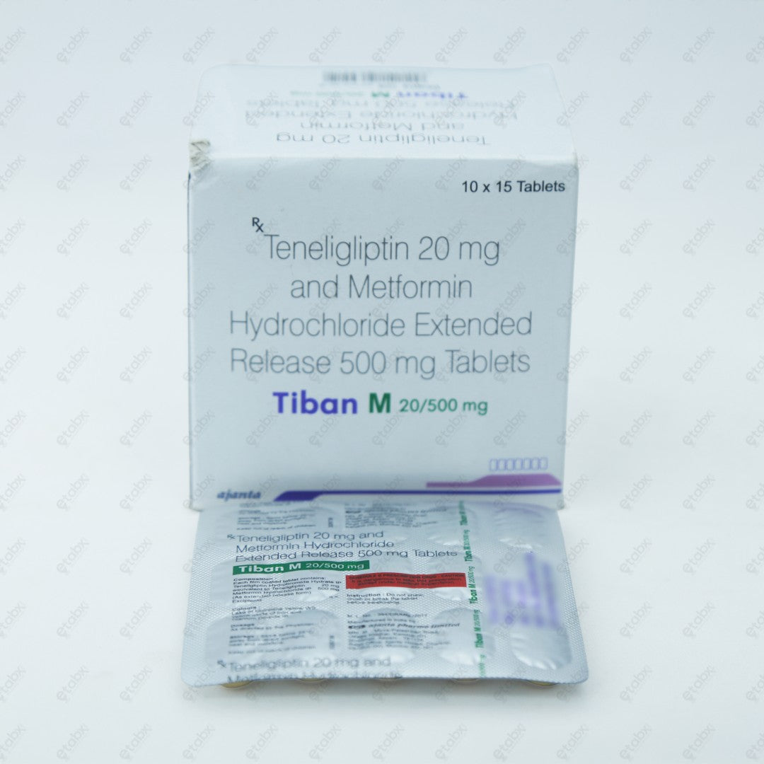 TIBAN M 20/500MG Tablet 15's