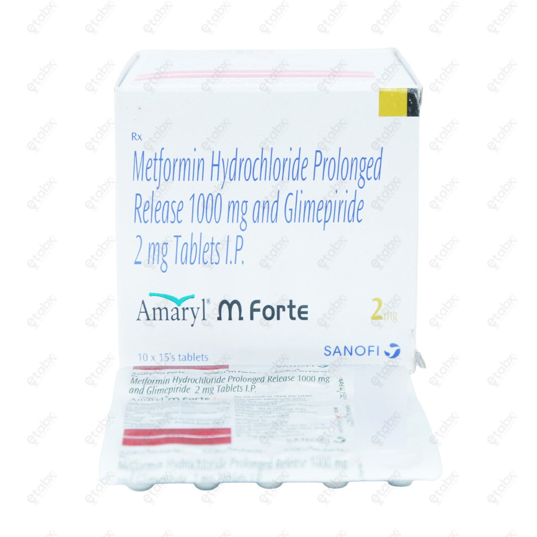Amaryl M Forte 2mg Tablets 15'S