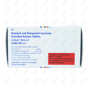 Cardace Meto 2.5/25 Tablet 10's