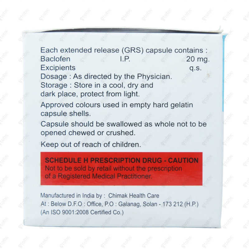 Myoresal XL 20mg Tablet 10's