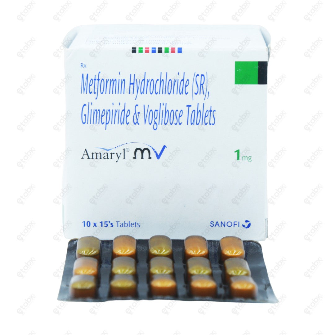 Amaryl MV 1mg Tablet 15's