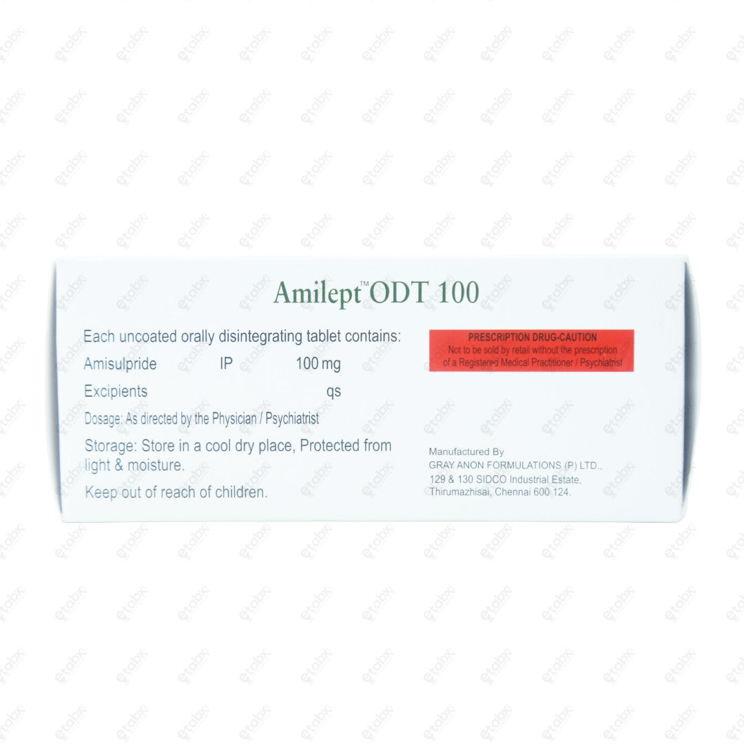 Amilept ODT 100 Tablet 10's