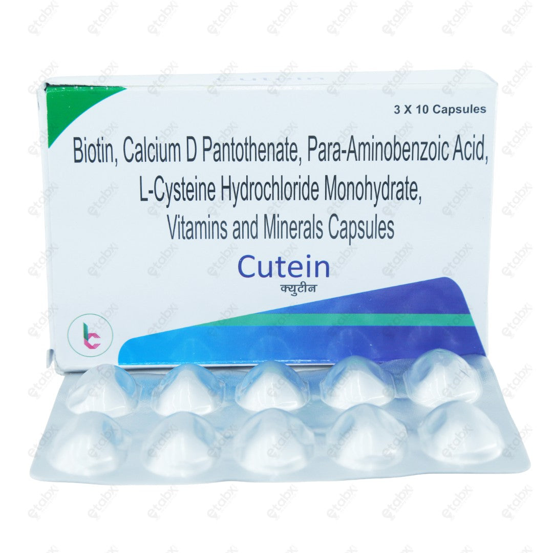 Cutein Capsules 10'S