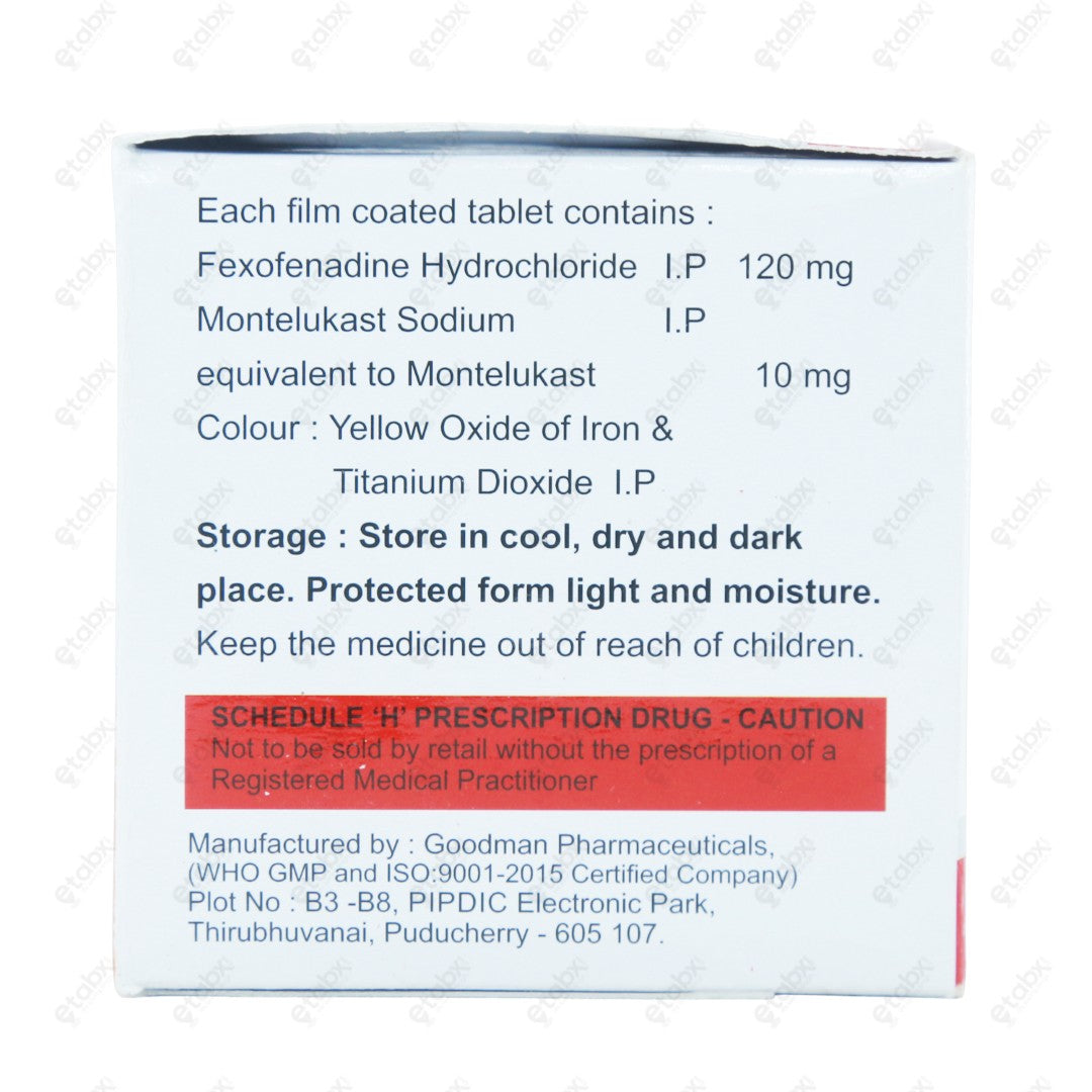 FEXITIS M Anti-Allergy Tablet (10's)
