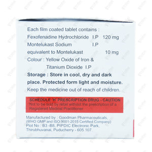 FEXITIS M Anti-Allergy Tablet (10's)