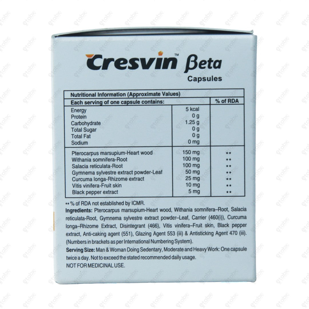Cresvin Beta Capsules 10's