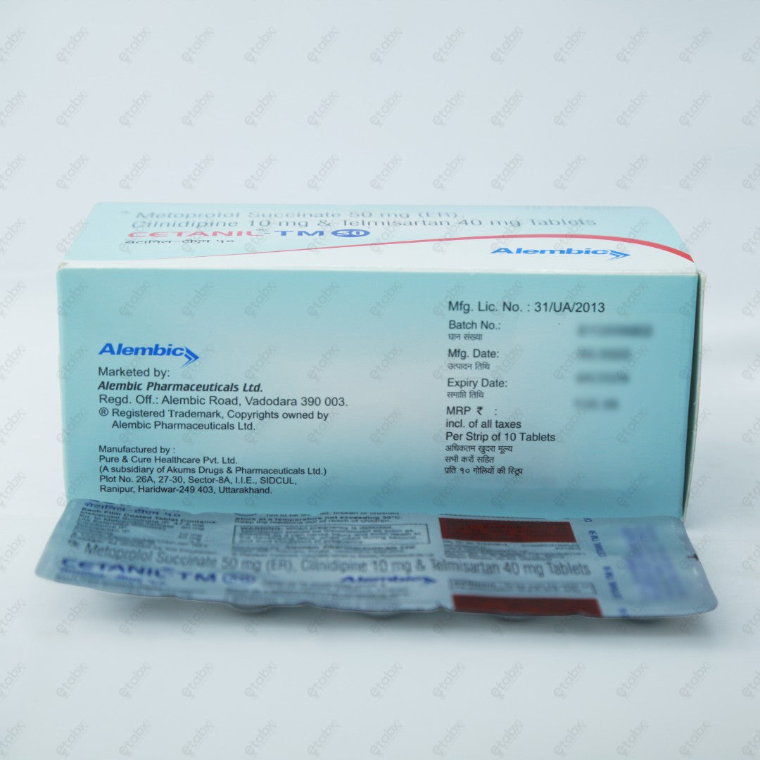 CETANIL TM 50MG Tablet 10's