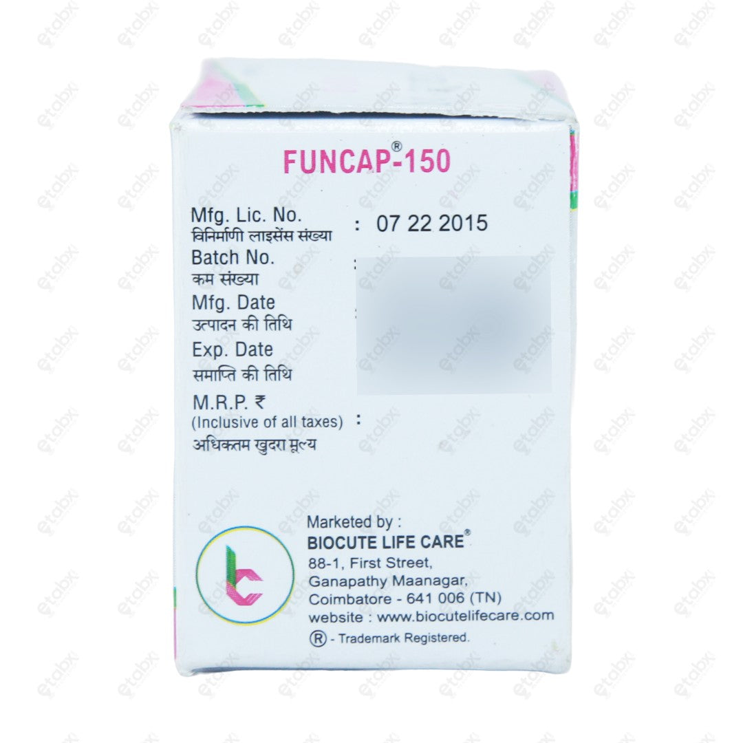 Funcap 150mg Tablet 2'S