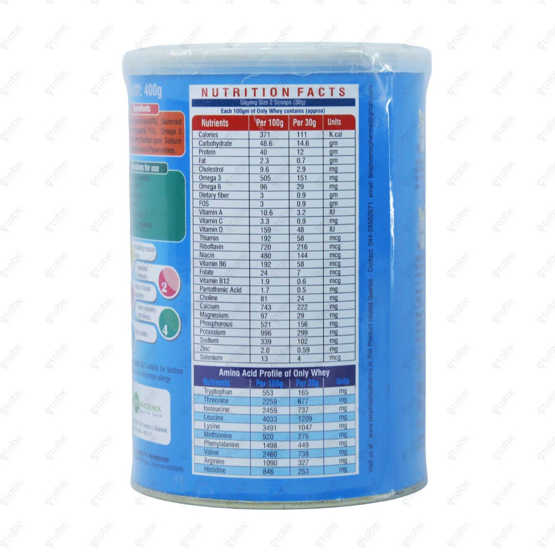 Only Whey Protein Powder 400gm