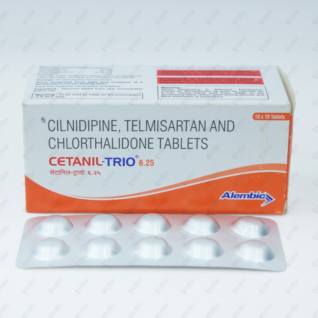 Cetanil Trio 6.25mg Tablet 10's