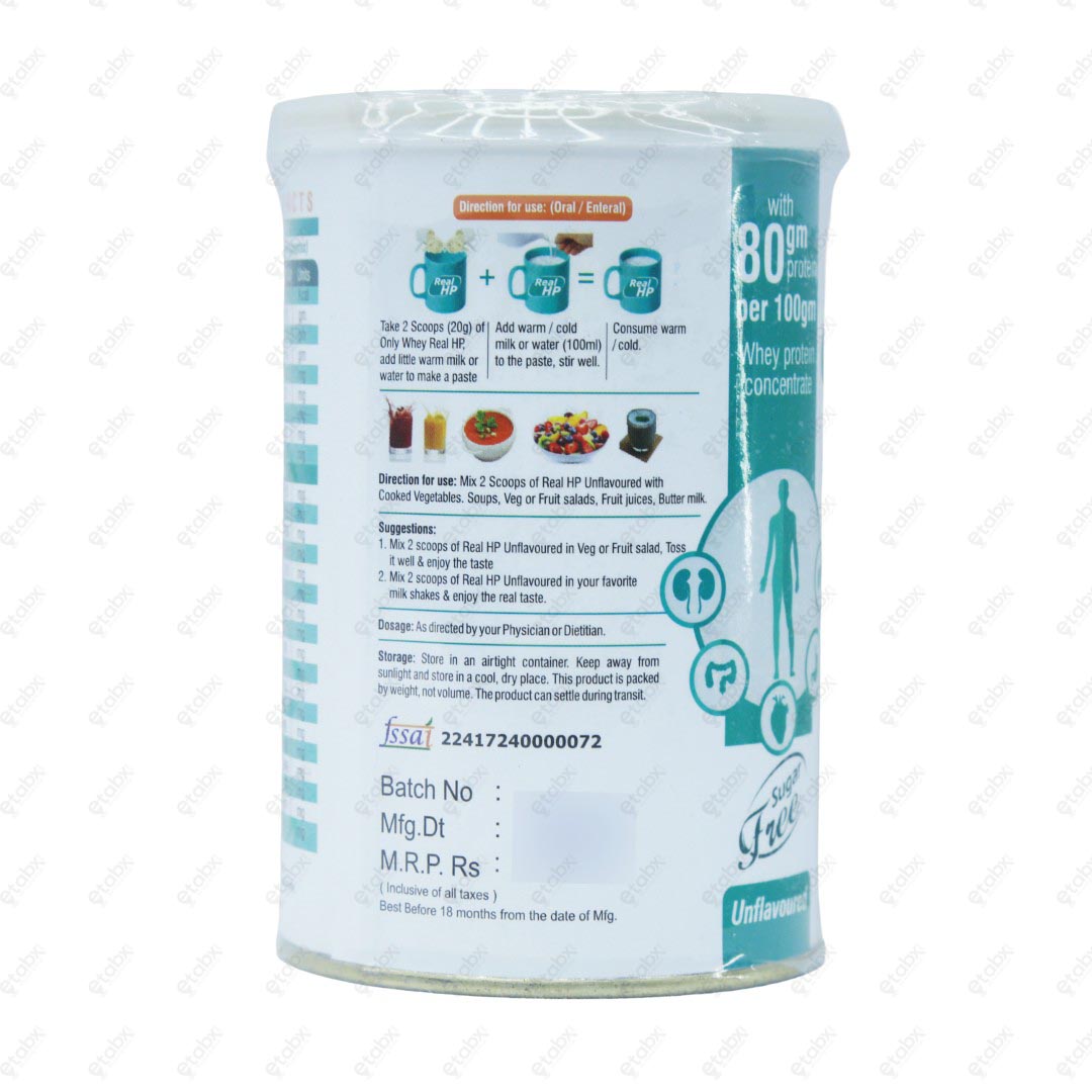 Real HP Unflavoured 200 gm Protein Supplement