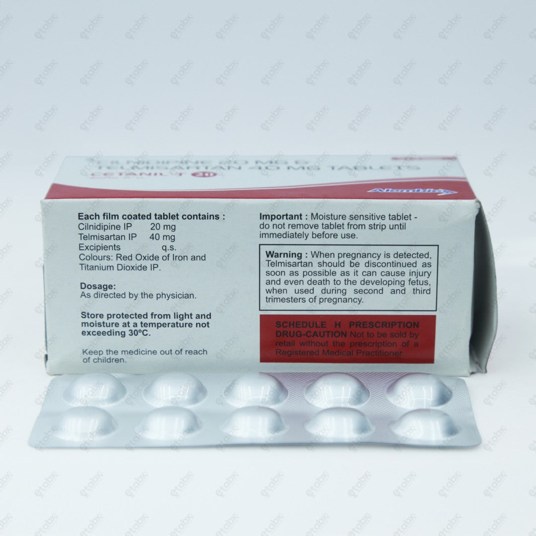 CETANIL T 20MG Tablets 10's