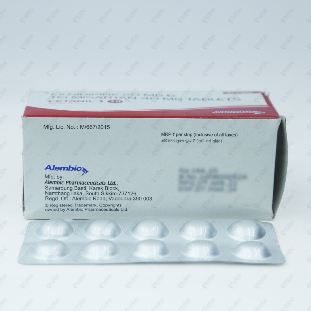 CETANIL T 20MG Tablets 10's