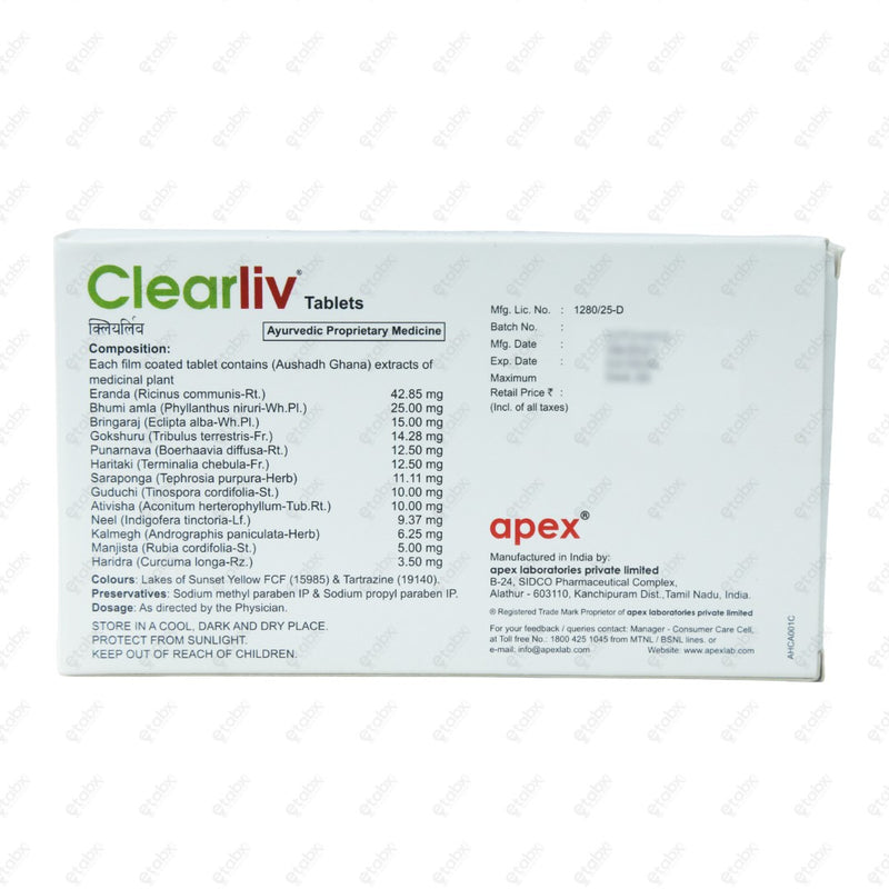 Clearliv Tablets 30's