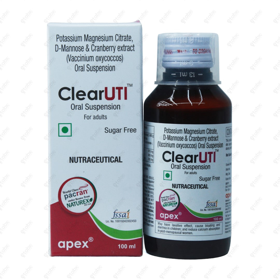 Clear UTI Oral Suspension 100ml