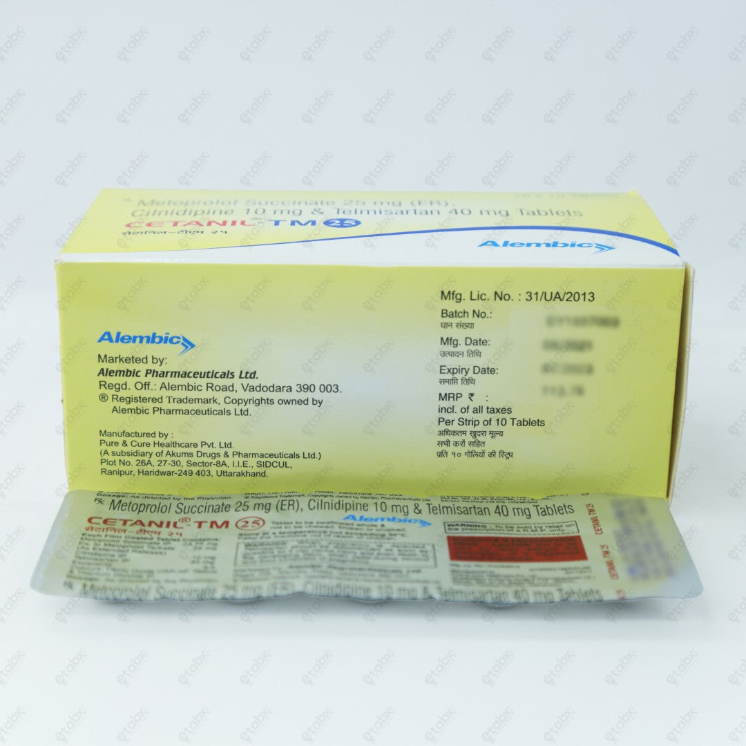 Cetanil TM 25mg Tablet 10's