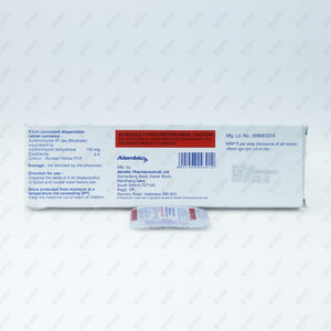 AZITHRAL KIDTAB Tablet 5's