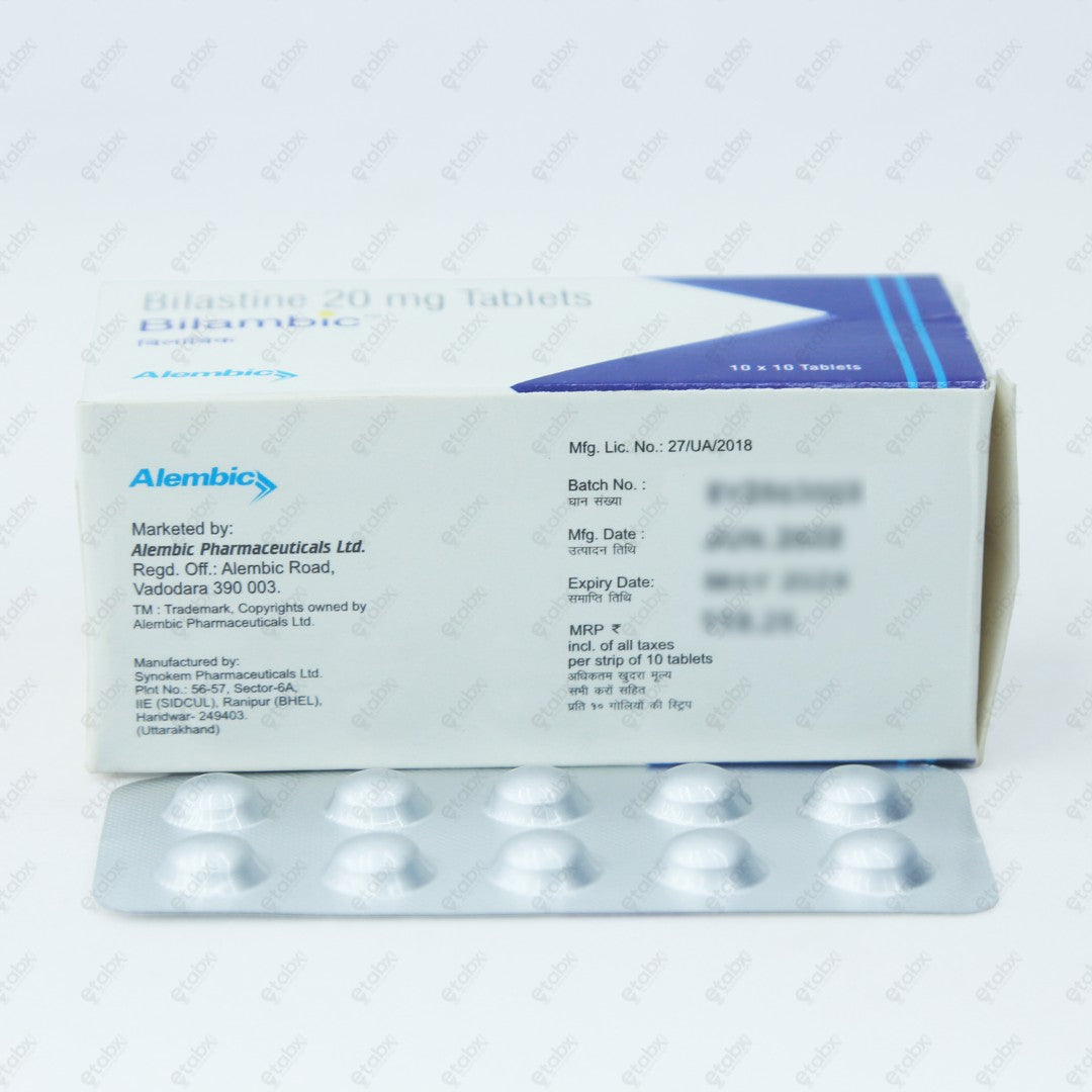 Bilambic 20mg Tablet 10's