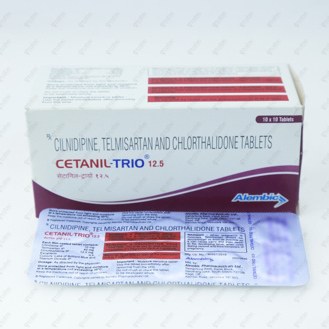 CETANIL TRIO 12.5MG Tablets 10's