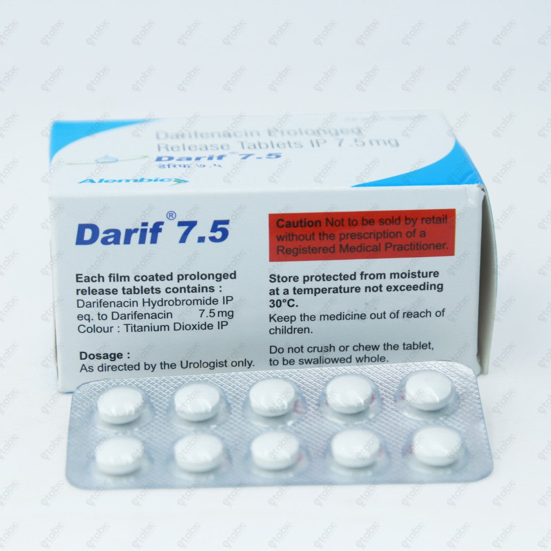 DARIF 7.5MG Tablets 10's