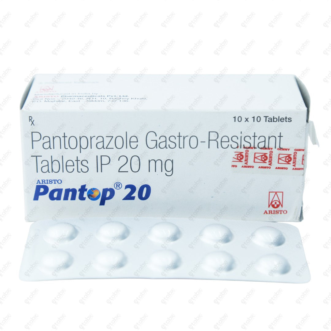 Pantop 20mg Tablet 10's