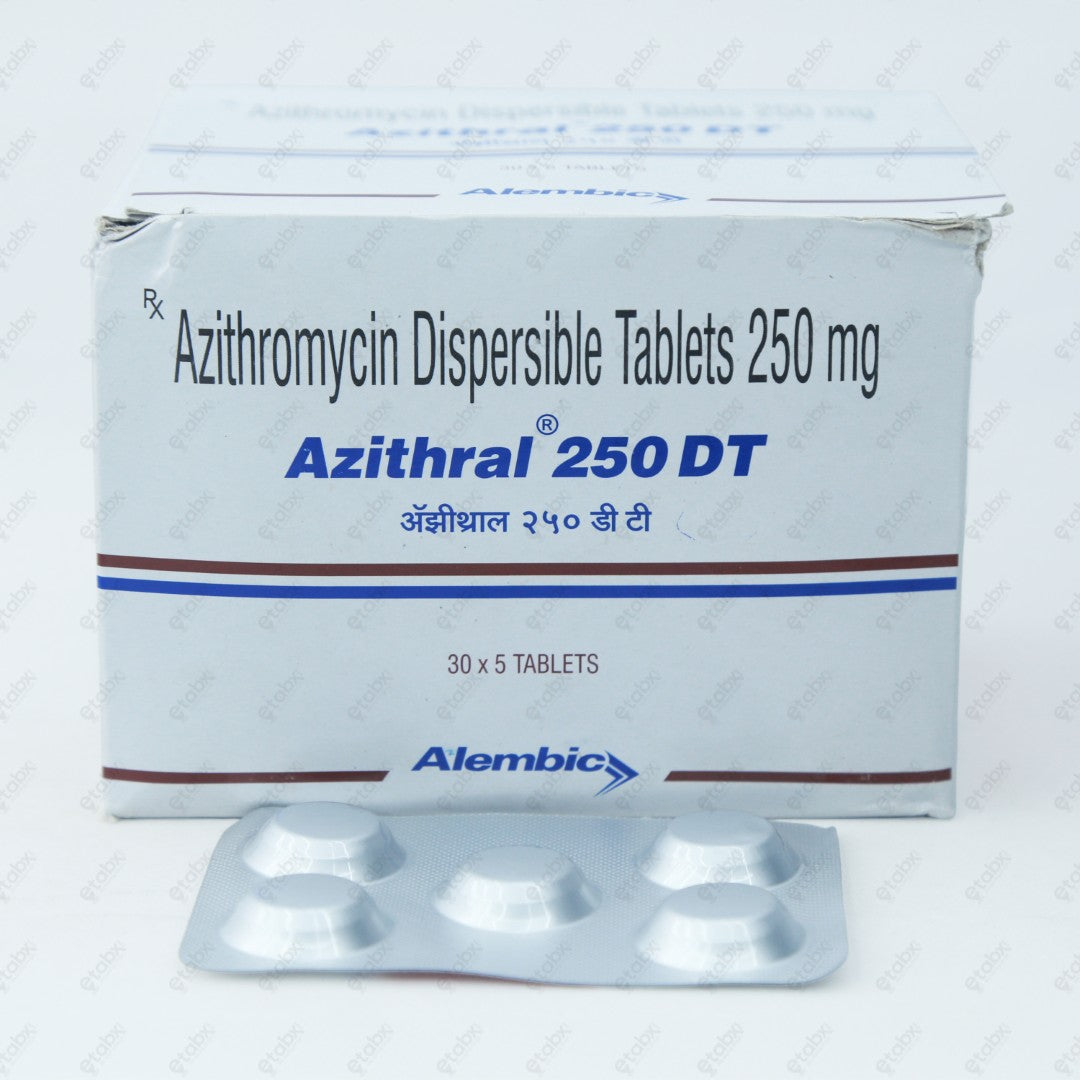 AZITHRAL 250 DT Tablet 5's