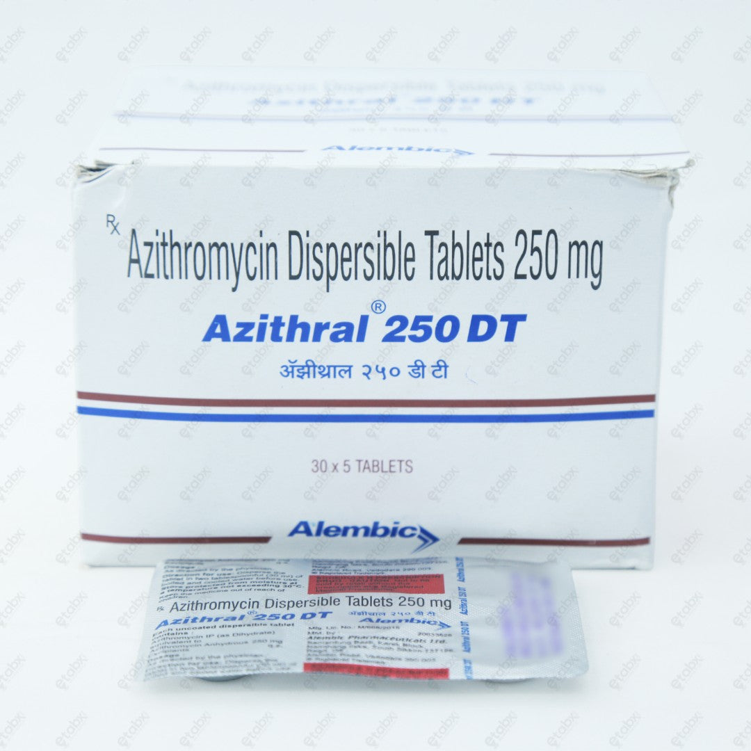 AZITHRAL 250 DT Tablet 5's